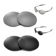 Walleva Titanium + Black Polarized Replacement Lenses for Oakley Mars Sunglasses